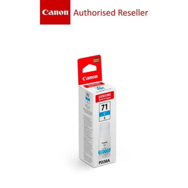 CANON GI-71S BLACK CYAN MAGENTA YELLOW INK BOTTLE